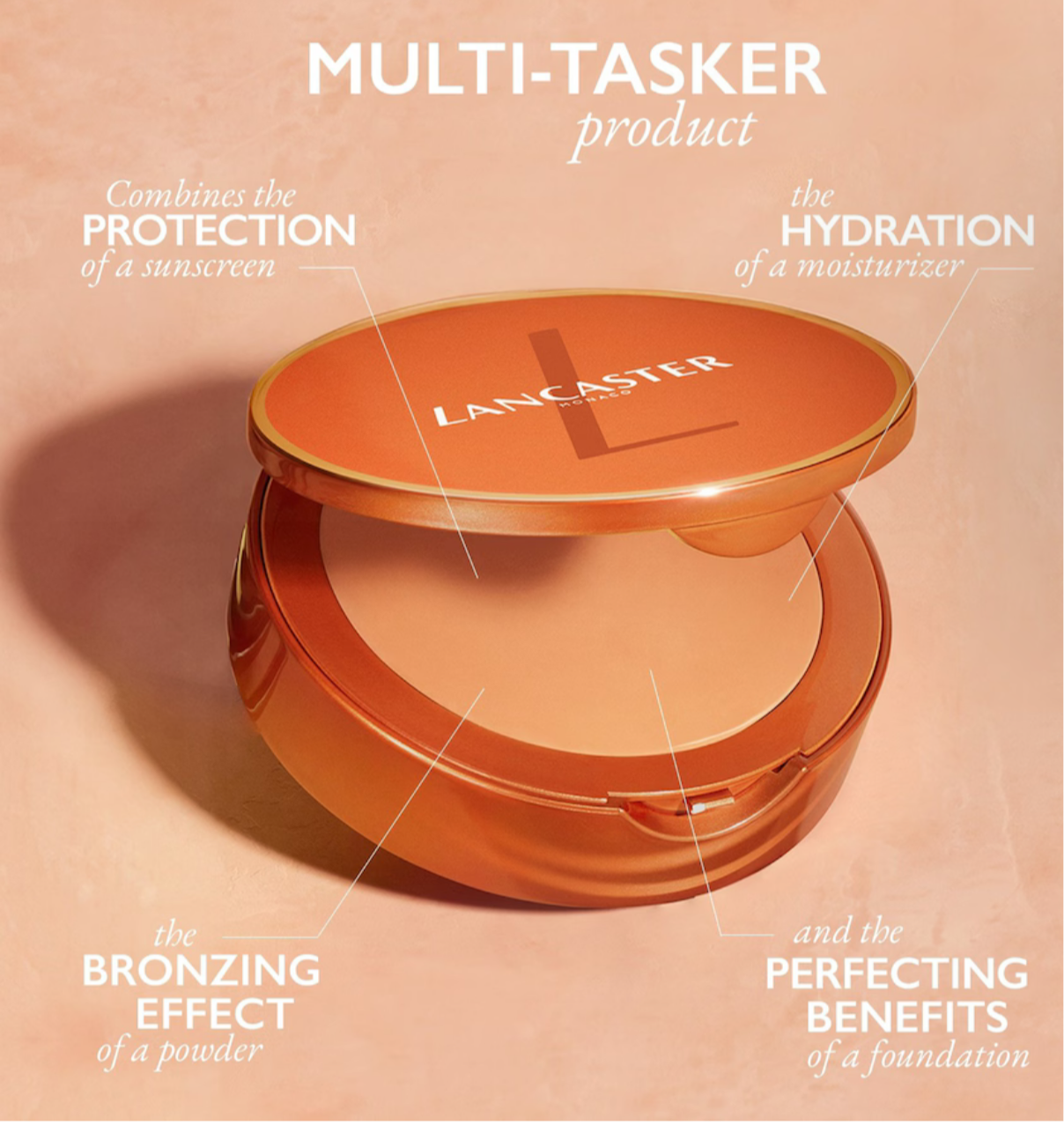 LANCASTER INFINITE BRONZE TINTED PROTECTION SUNLIGHT COMPACT CREAM SPF50Maquillage soleil
