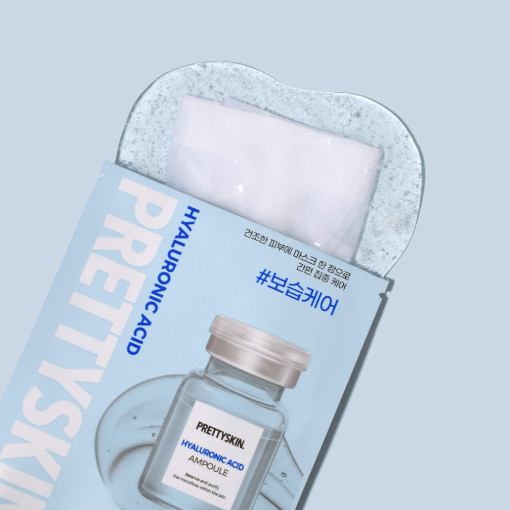 Masque Tissu Ampoule ACIDE HYALURONIQUE PRETTYSKIN, 23 g