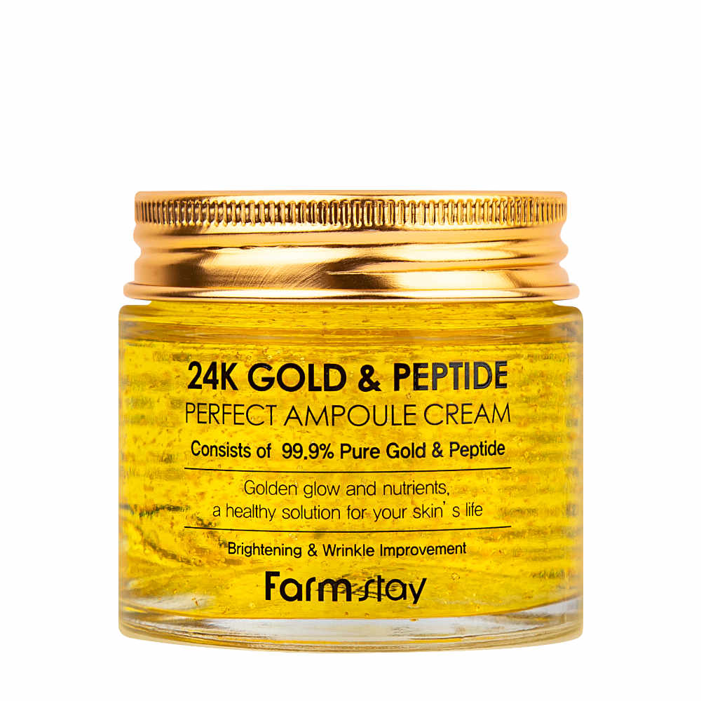 Crème Ampoule FARMSTAY 24K Gold & Peptide Perfect, 80 ml