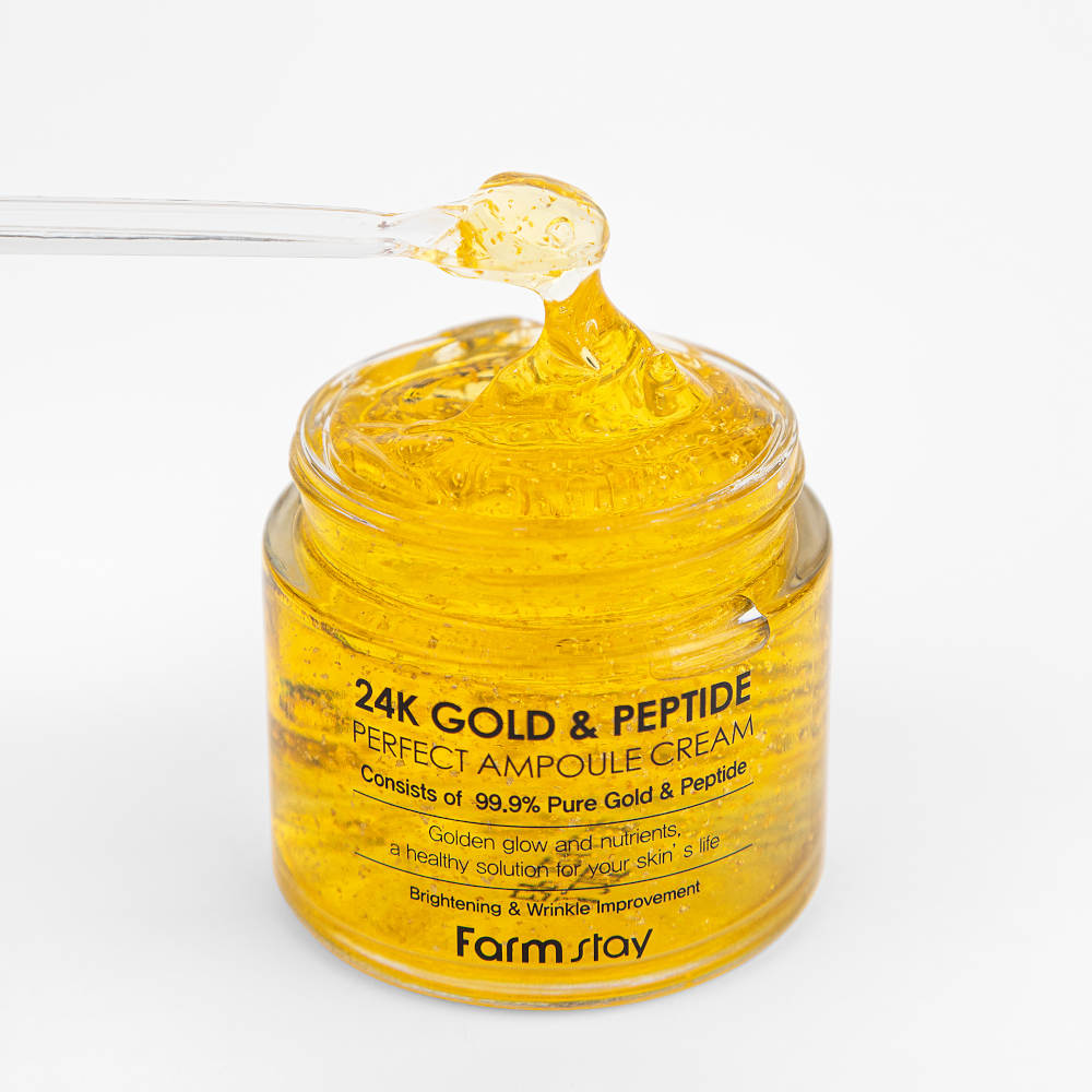 Crème Ampoule FARMSTAY 24K Gold & Peptide Perfect, 80 ml