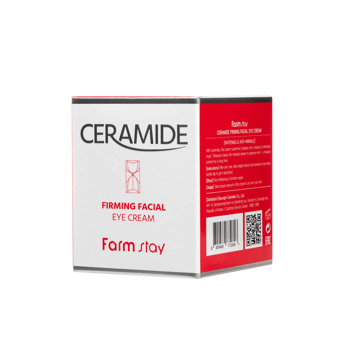 Crème Contour des Yeux FARMSTAY Ceramide Raffermissante, 50 ml