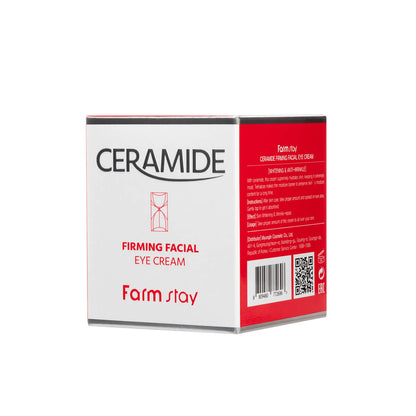 Crème Contour des Yeux FARMSTAY Ceramide Raffermissante, 50 ml