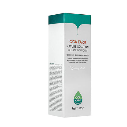 Mousse Nettoyante FARMSTAY Cica Farm Nature Solution, 180 ml