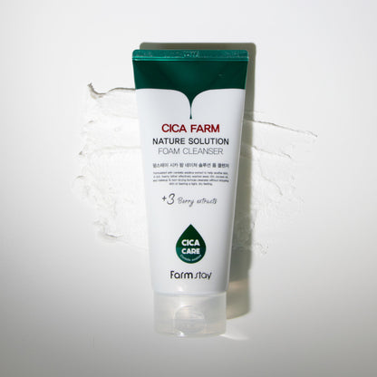 Mousse Nettoyante FARMSTAY Cica Farm Nature Solution, 180 ml