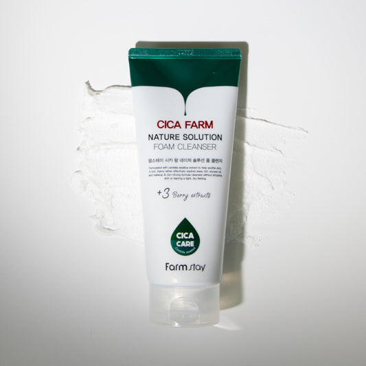 Mousse Nettoyante FARMSTAY Cica Farm Nature Solution, 180 ml