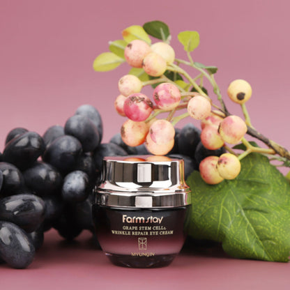Crème Contour des Yeux FARMSTAY Grape Stem Cell Wrinkle Repair, 50 ml