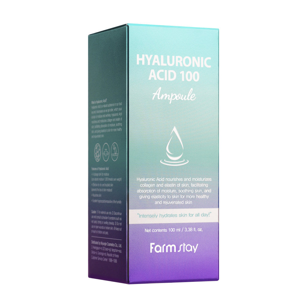 Ampoule FARMSTAY Hyaluronic Acid 100, 100 ml