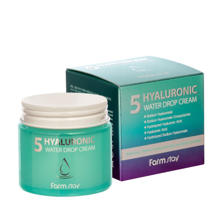 Crème FARMSTAY Hyaluronic Water Drop, 80 ml