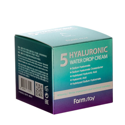 Crème FARMSTAY Hyaluronic Water Drop, 80 ml
