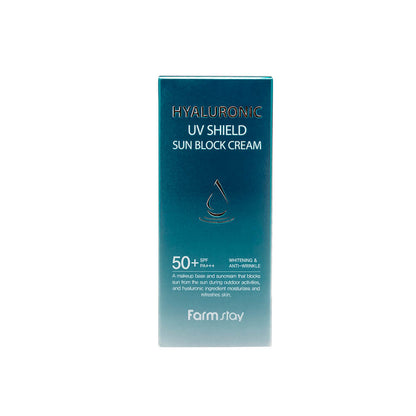 Crème Solaire FARMSTAY Hyaluronic UV Shield SPF50+ PA+++, 70 g