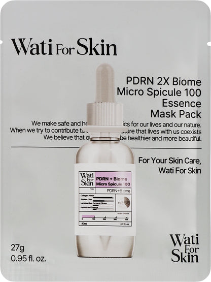 Masque en Tissu Microshot 100 WATI FOR SKIN PDRN 2X Biome, 27 g