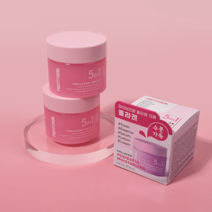 Crème 5in1 Collagène PRETTYSKIN, 50 ml