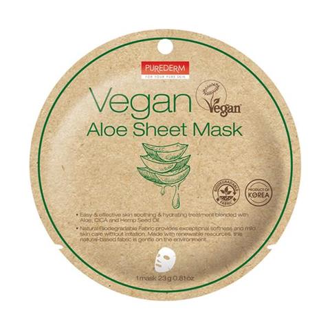 PUREDERM Vegan Aloe Sheet, 23 g - visuel 1