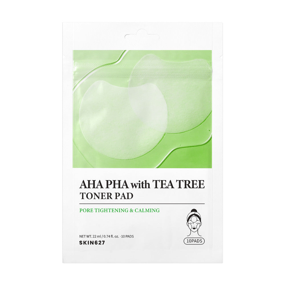 Disques Tonifiants SKIN627 AHA PHA au Tea Tree