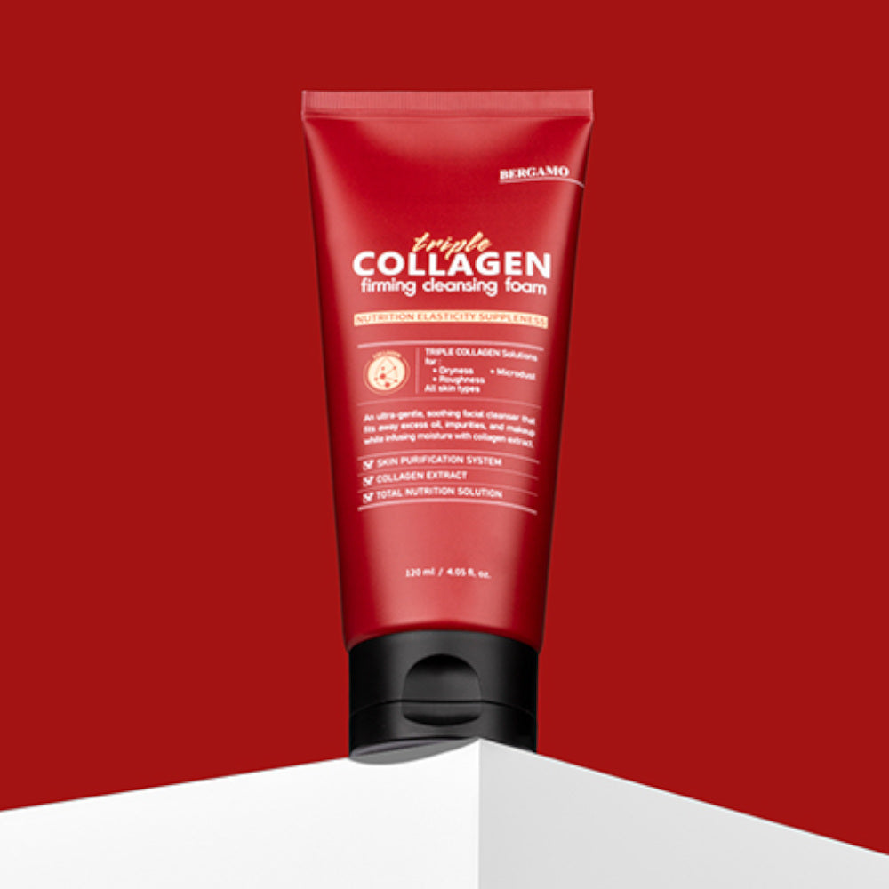 BERGAMO Triple Collagen Firming Cleansing Foam 120 ml