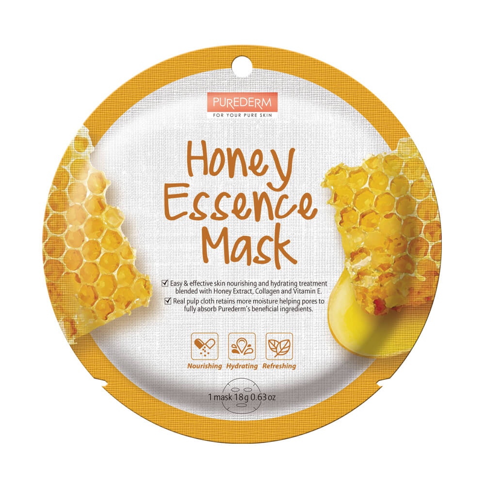 PUREDERM Masque Tissu Collagène au Miel (Circle)