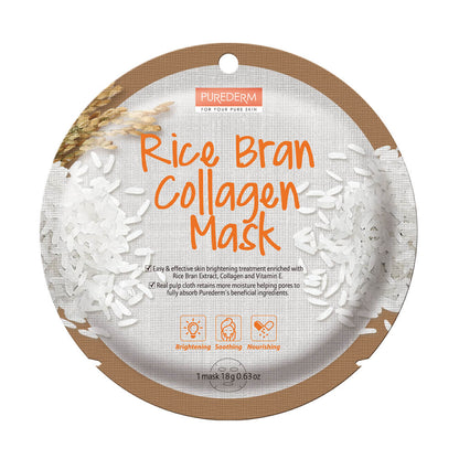 PUREDERM Masque Tissu Collagène au Riz (Circle)