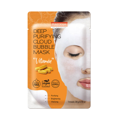 PUREDERM Masque Bulles Purifiant Cloud Bubble VITAMIN