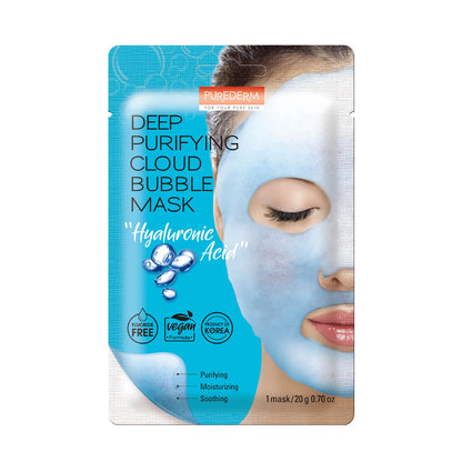PUREDERM Masque Bulles Purifiant Cloud Bubble HYALURONIC ACID
