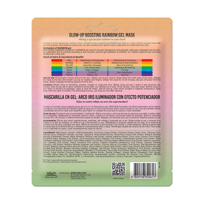 PUREDERM Masque Visage Hydrogel Glow-up Boosting RAINBOW - vue 2
