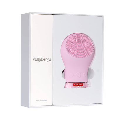 PUREDERM Recharge Silicone Facial Brush Pink