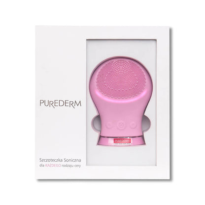 PUREDERM Recharge Silicone Facial Brush Pink