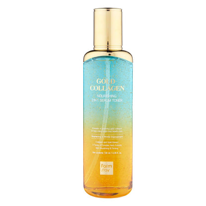 FARMSTAY Gold Collagen Nourishing 2 in 1 Serum Toner - image 2