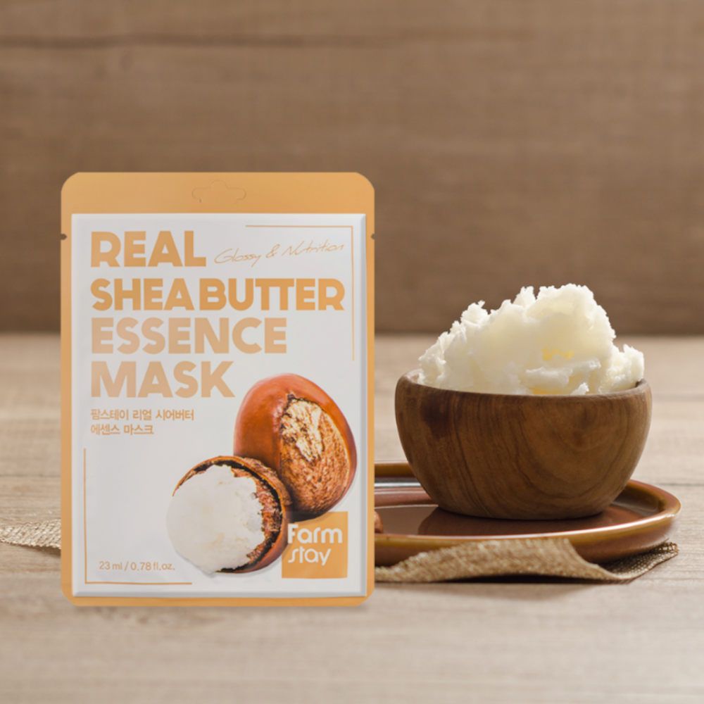 Masque Tissu FARMSTAY Real Shea Butter Essence Mask, 23 ml - image 1