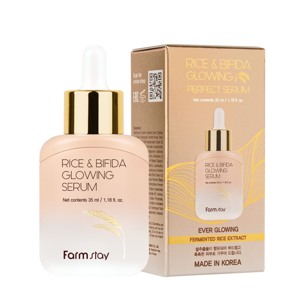 Sérum Éclat FARMSTAY Rice & Bifida Glowing Serum, 35 ml - image 3