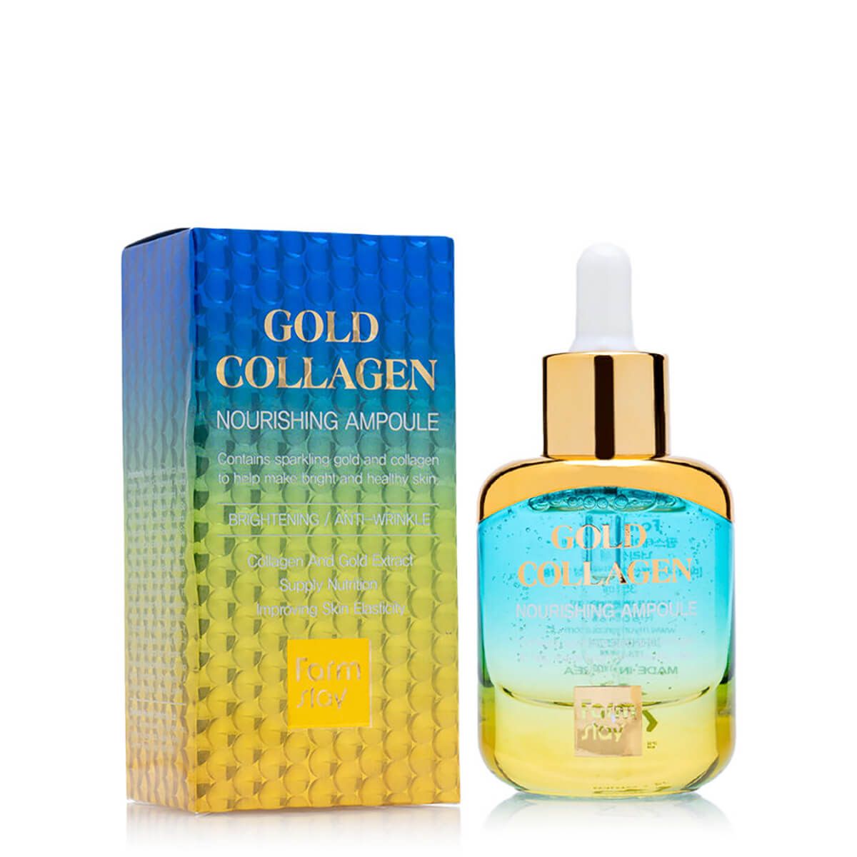 Ampoule Nourrissante FARMSTAY Gold Collagen, 35 ml - image 2