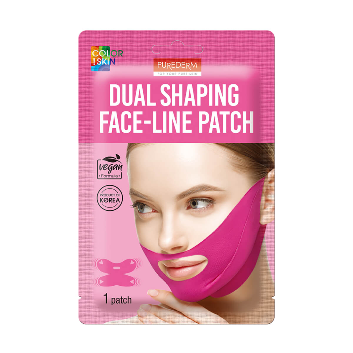 PUREDERM Patch Modelant Double Effet pour Contour du Visage